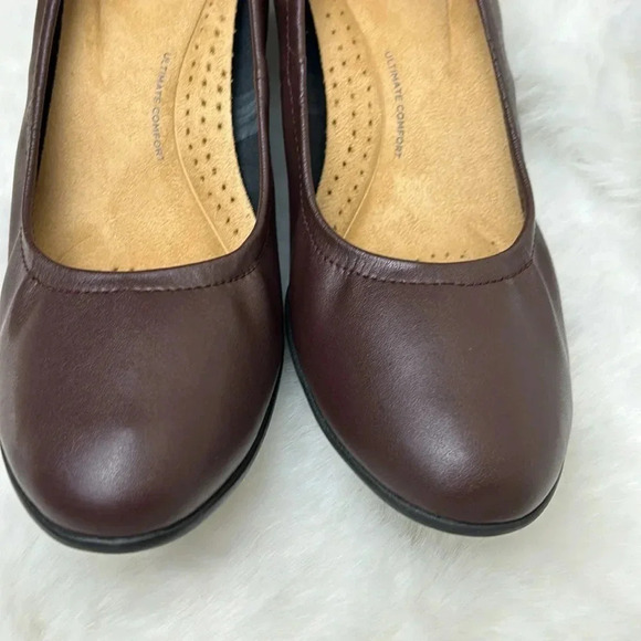 Clark’s Neiley Pearl burgundy shoes ,various sizes women,NEW,leather,chunky heel - Picture 11 of 17